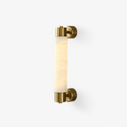 Ospix Alabaster Brass Wall Light-Neutral Decor