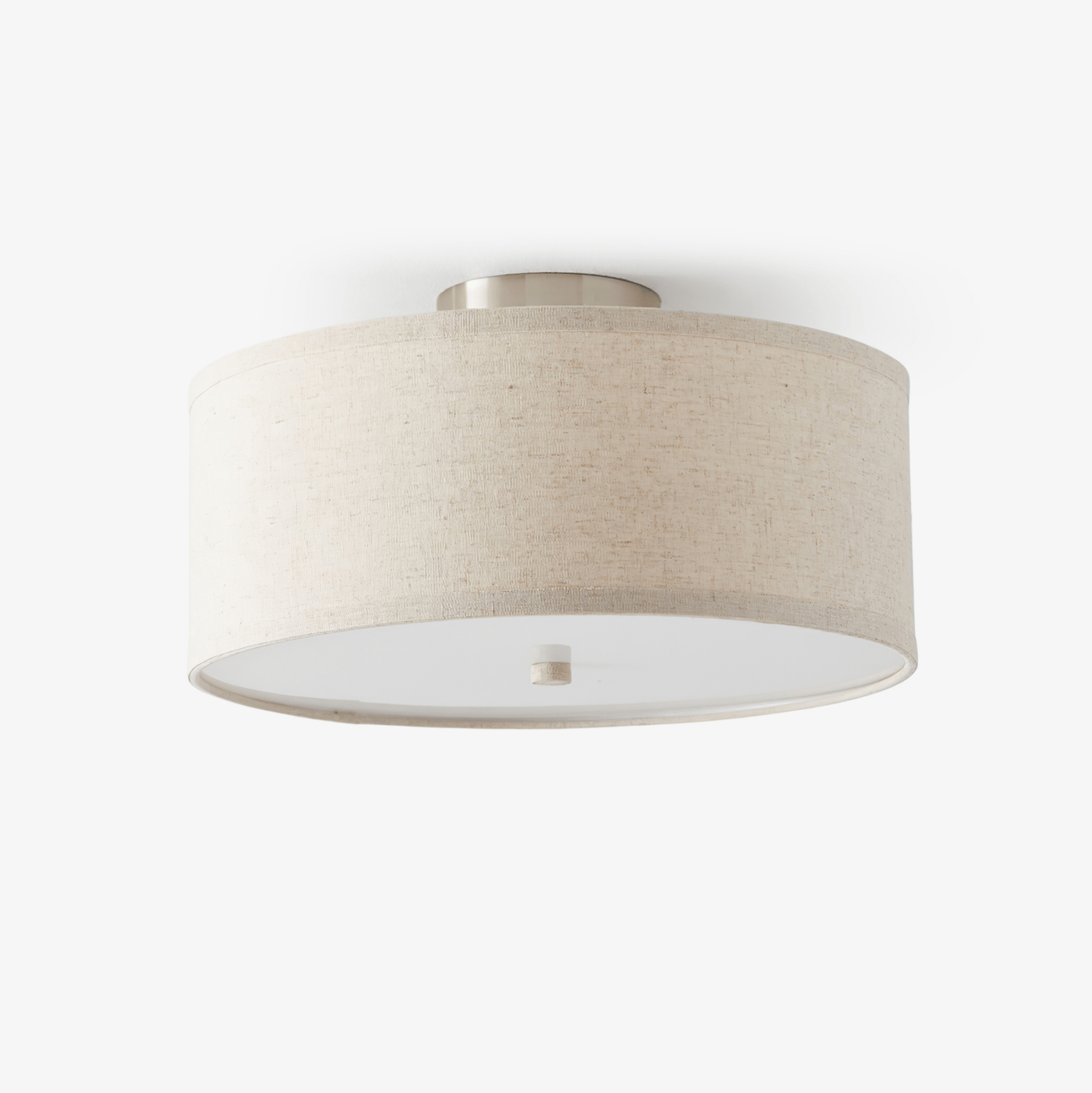 Qilvo Ceiling Light Linen Shade Simple Elegant-Neutral Decor