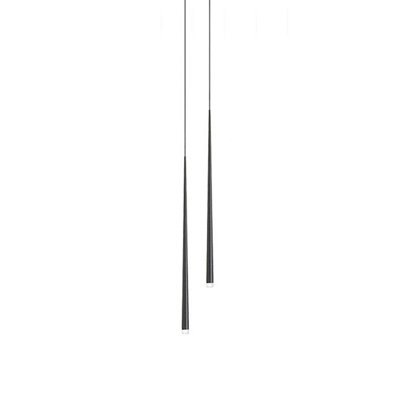 Reveno Chandelier Slender Black Minimalist-Neutral Decor