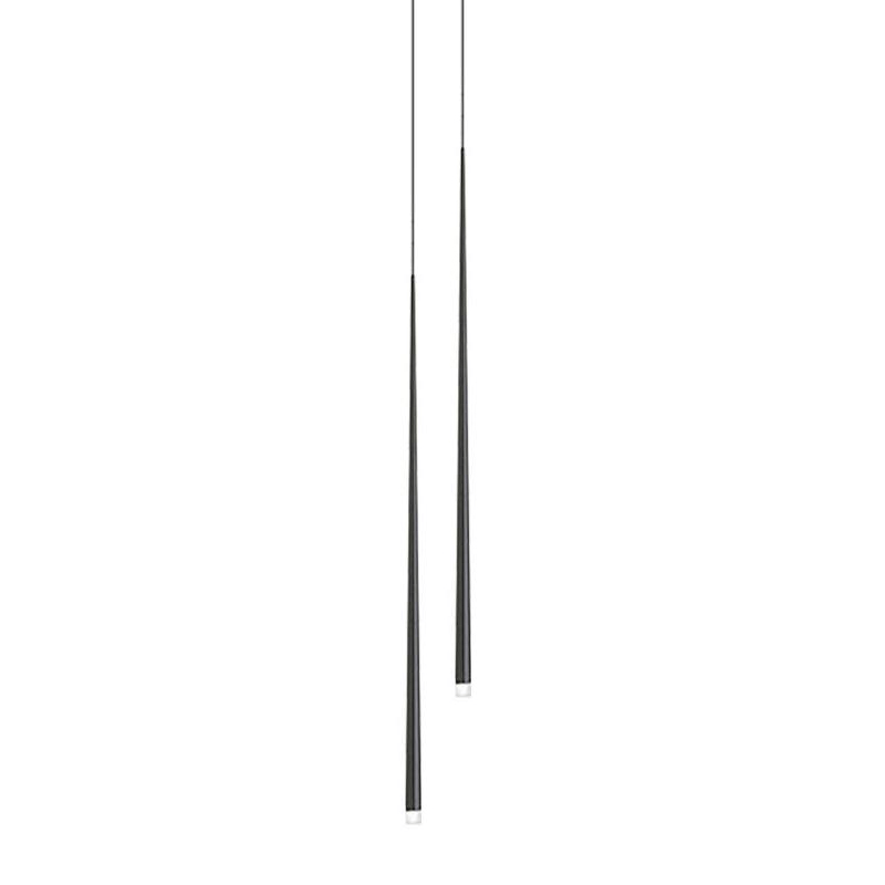 Reveno Chandelier Slender Black Minimalist-Neutral Decor