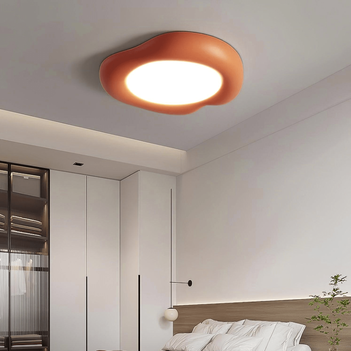 Zelaeis Shaped Apple Resin Ceiling Lamp-Neutral Decor