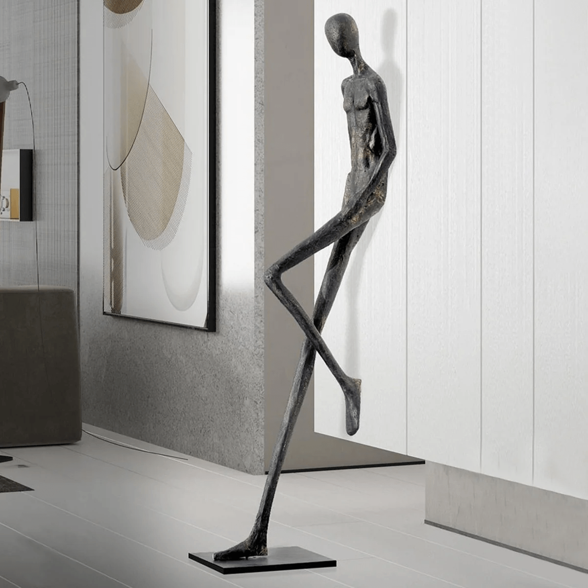 Brenor Sculpture Floor Ornament-Neutral Decor