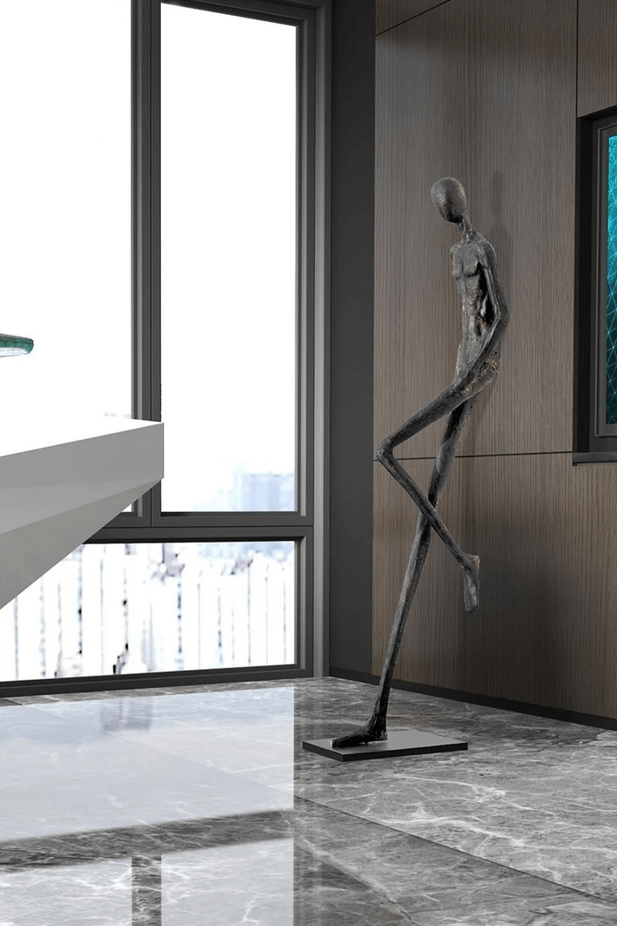 Brenor Sculpture Floor Ornament-Neutral Decor