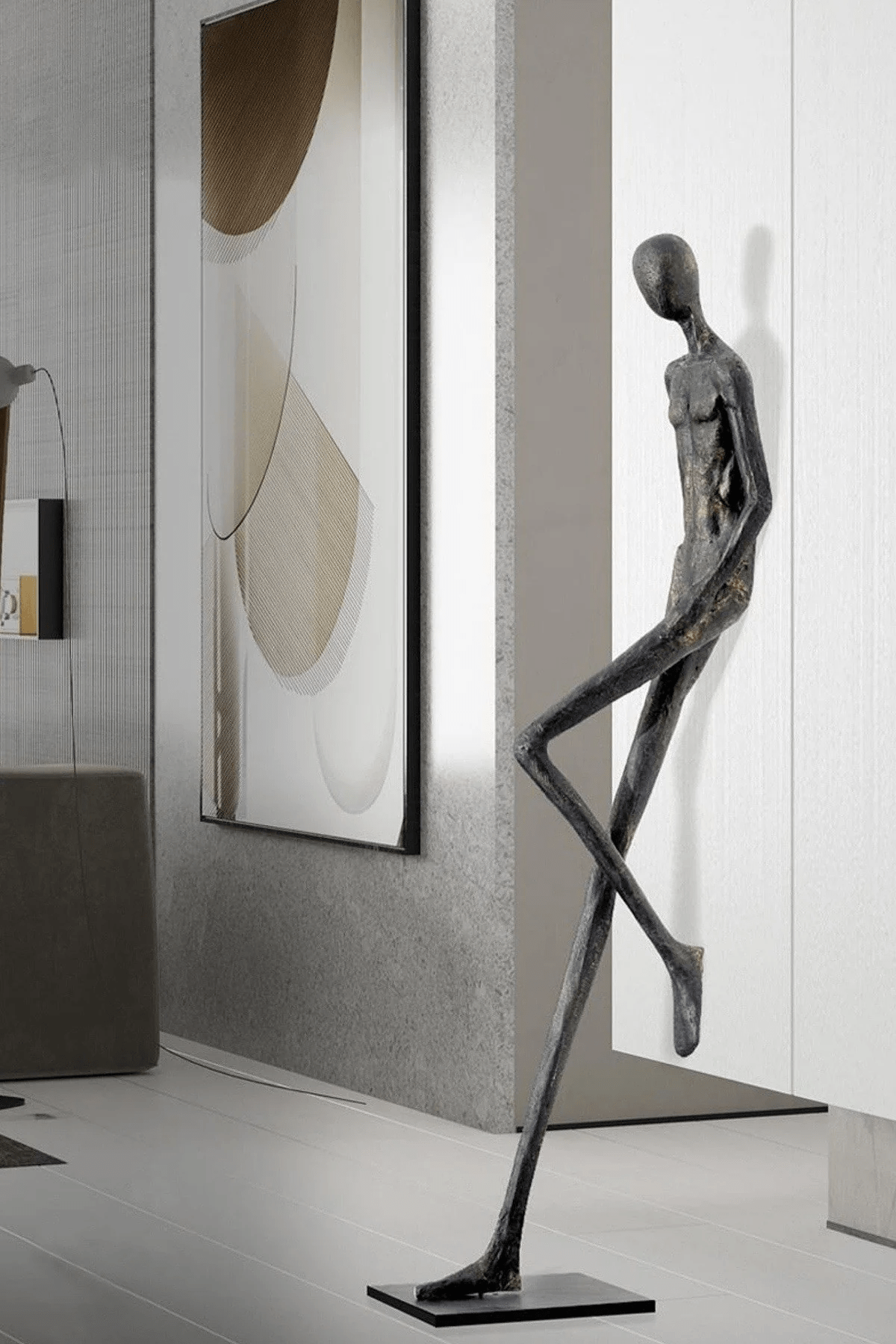 Brenor Sculpture Floor Ornament-Neutral Decor