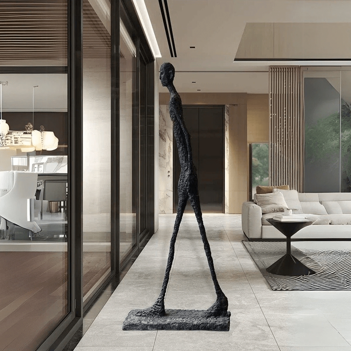 Walker Modern Fiberglass Ornaments-Neutral Decor