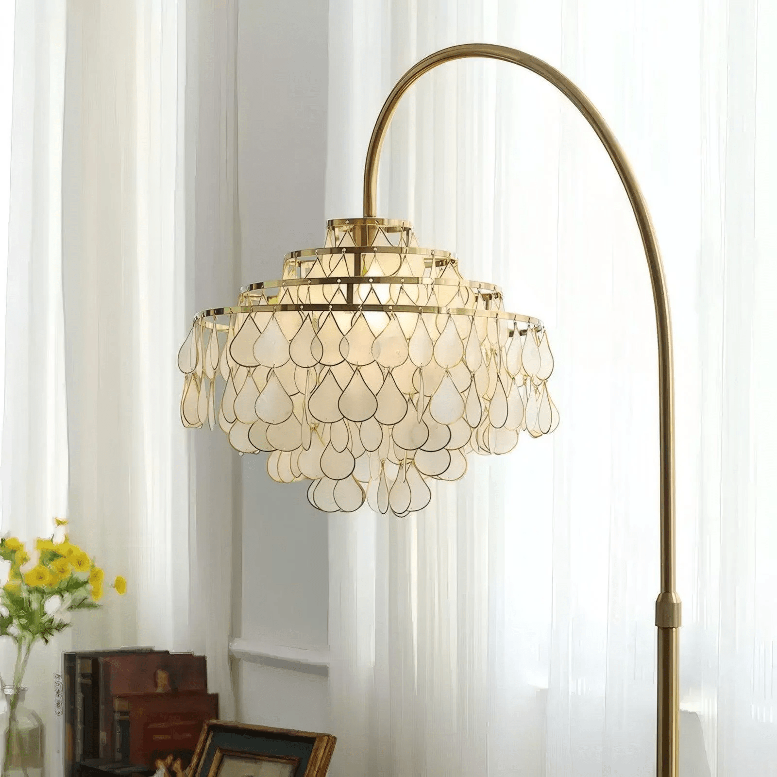 Emily Luxury Floor Lamp-Neutral Decor