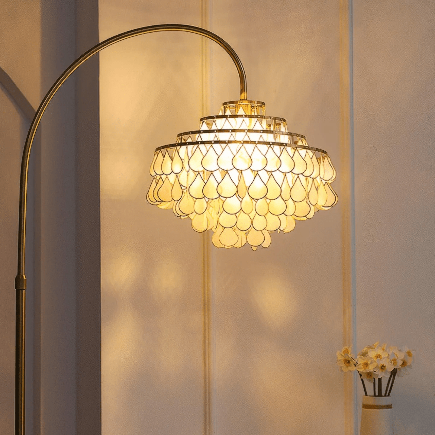 Emily Luxury Floor Lamp-Neutral Decor