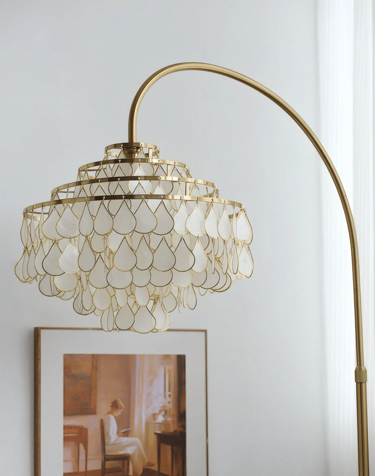 Emily Luxury Floor Lamp-Neutral Decor