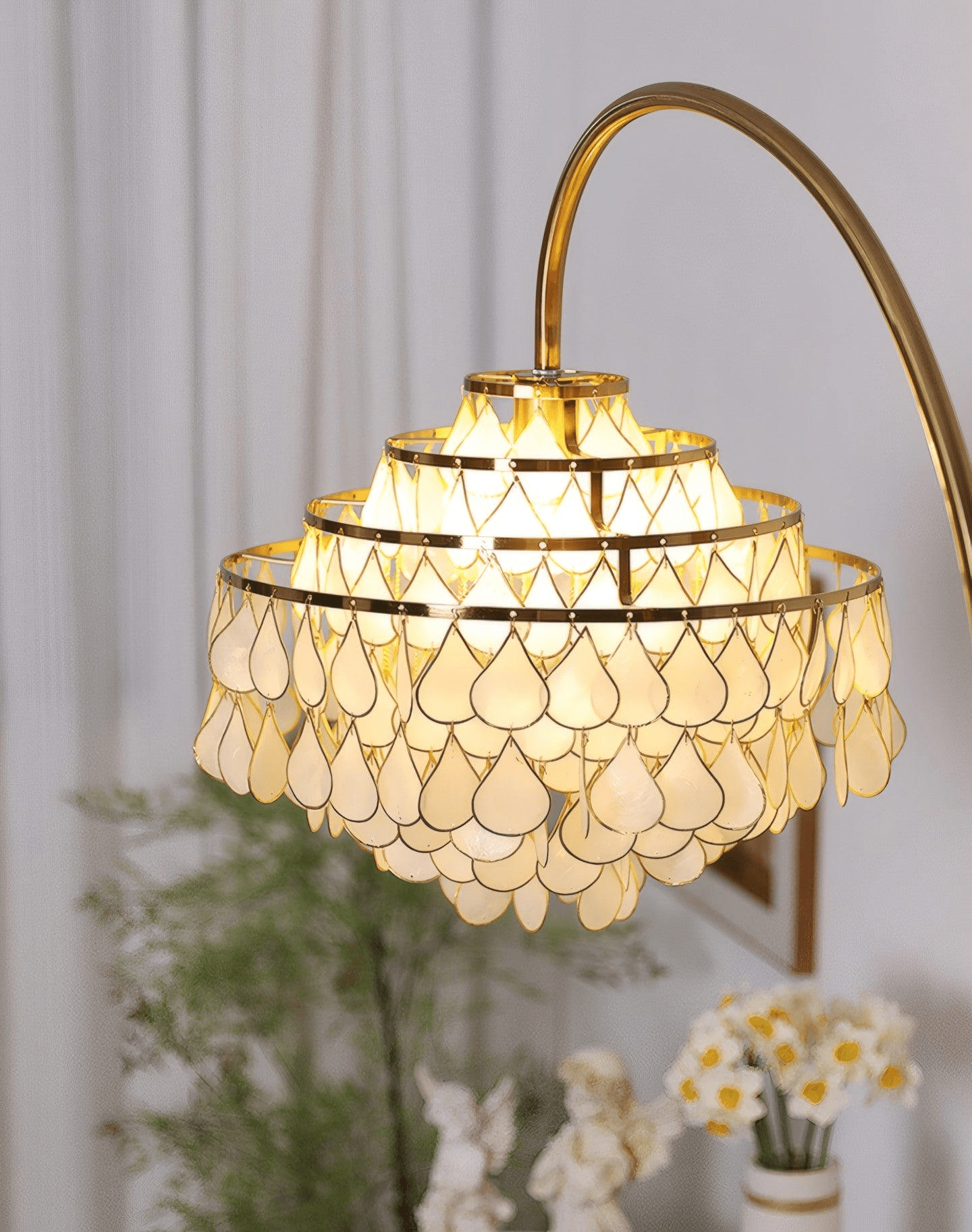 Emily Luxury Floor Lamp-Neutral Decor
