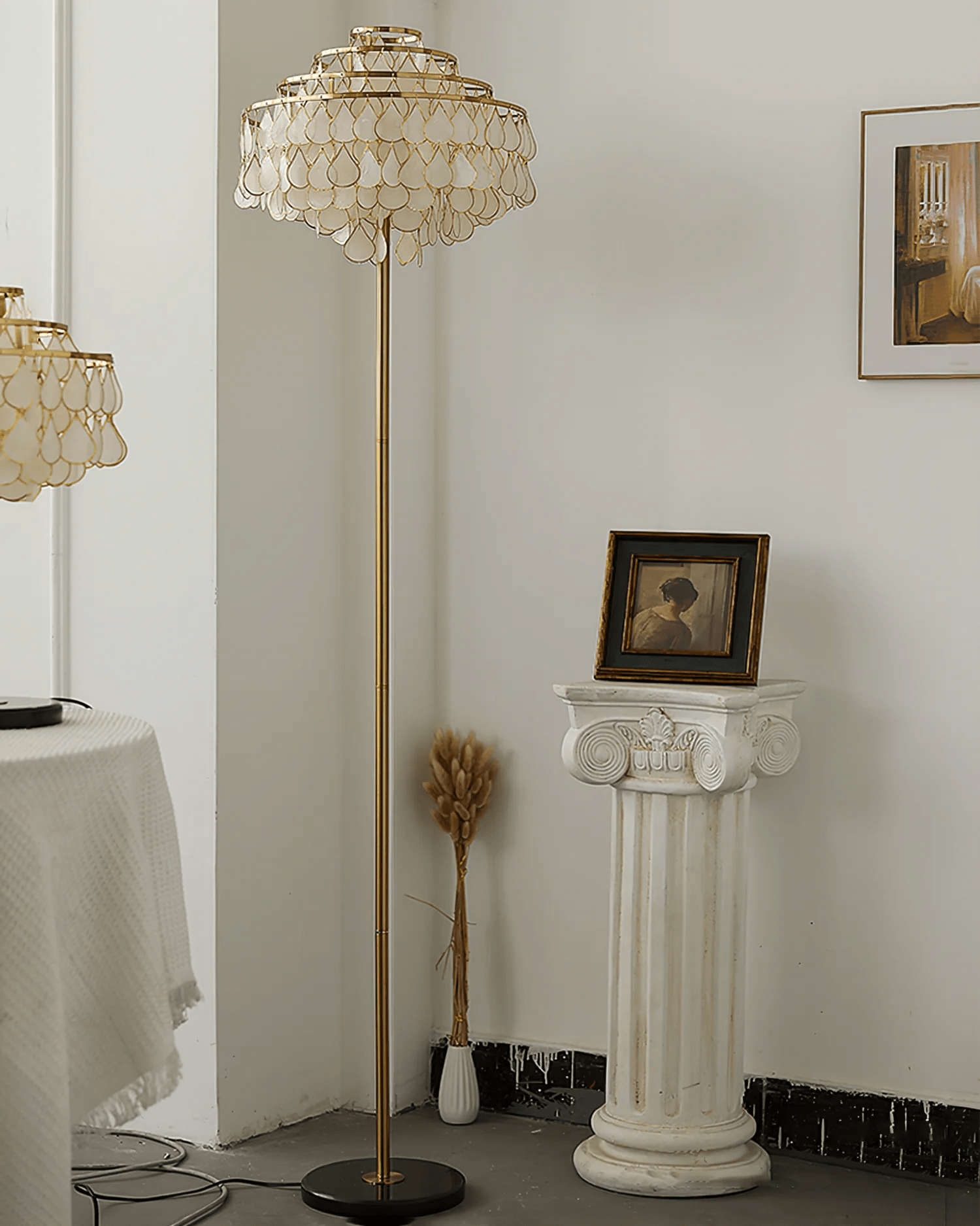 Emily Luxury Floor Lamp-Neutral Decor