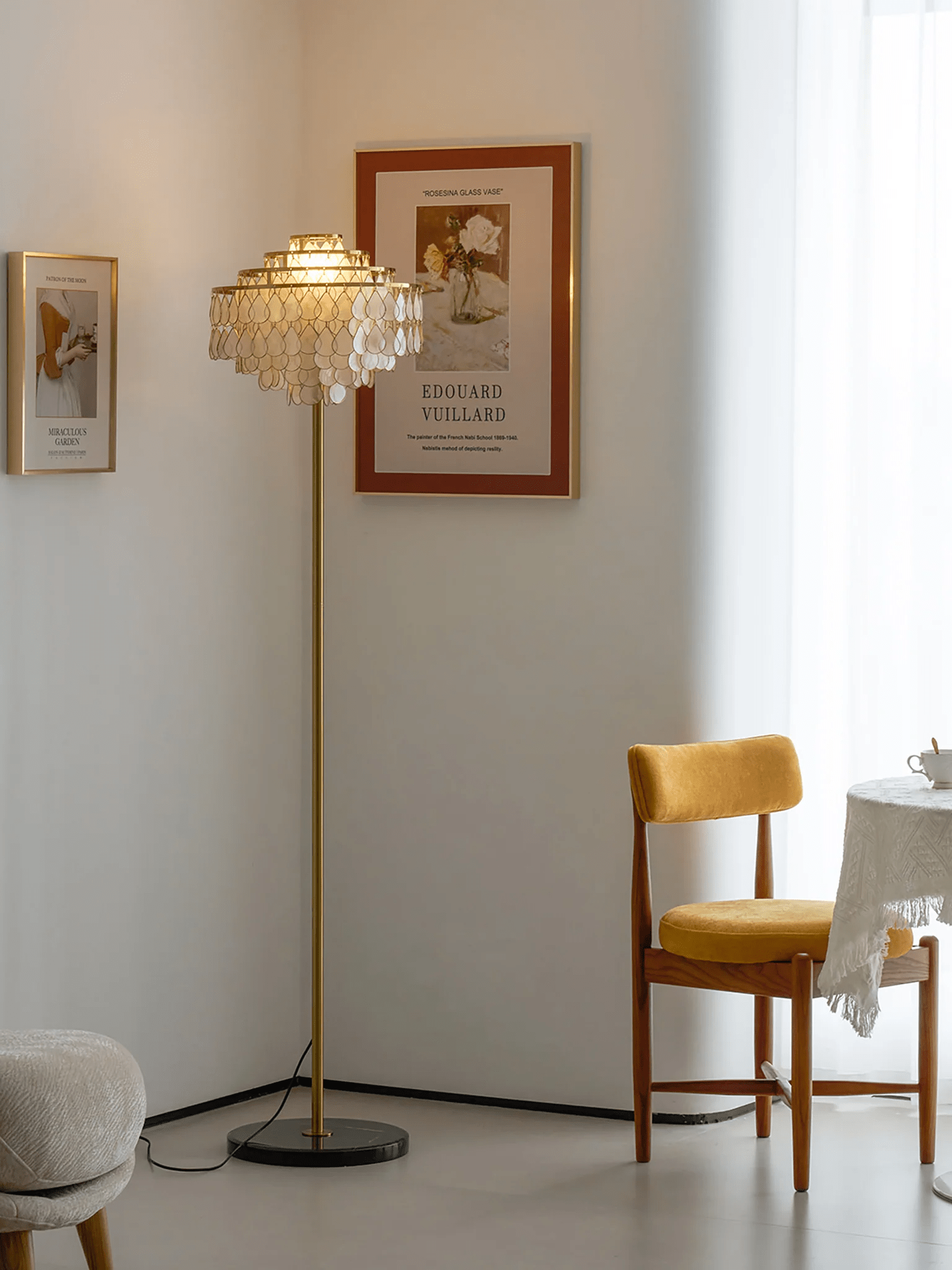 Emily Luxury Floor Lamp-Neutral Decor