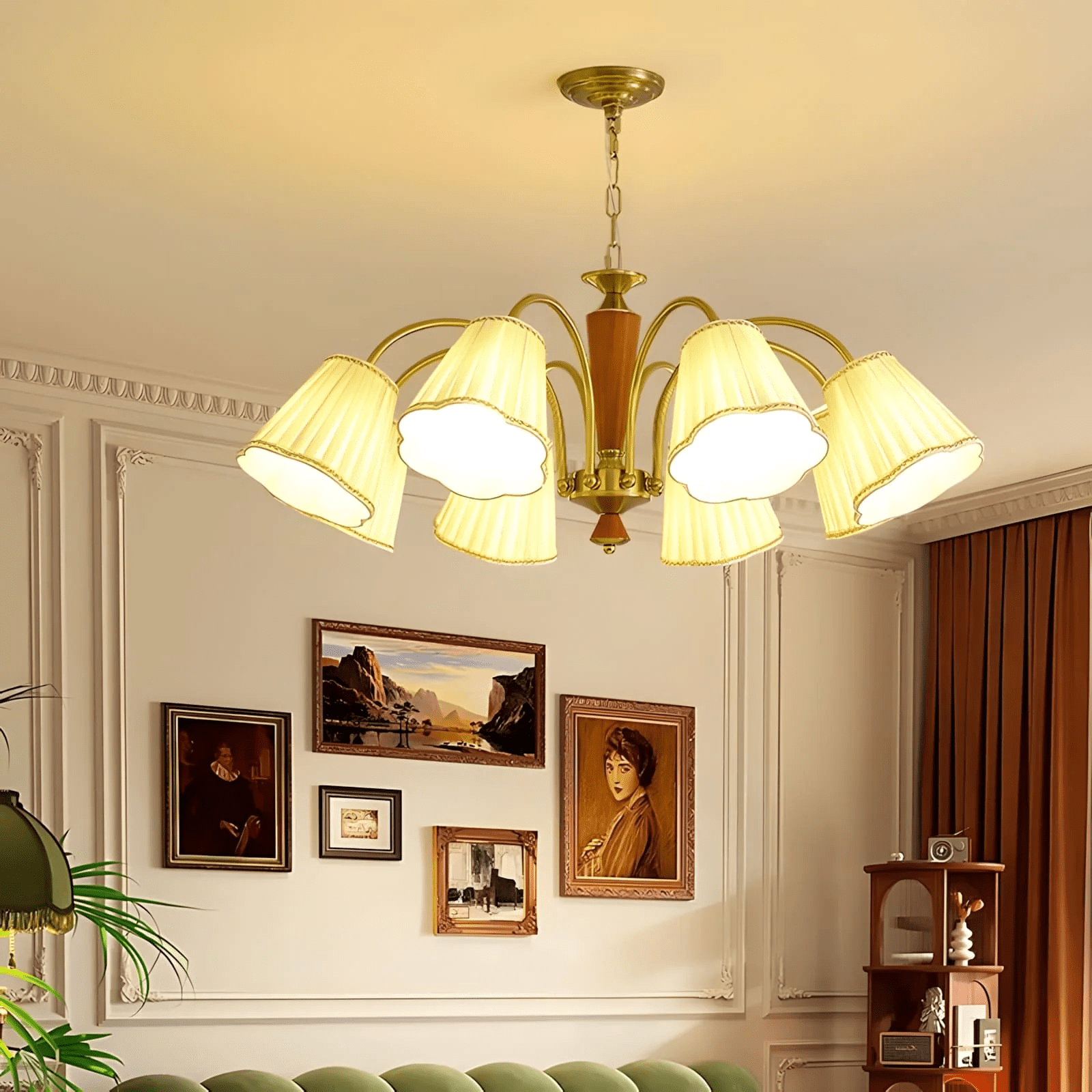 Elijh Vintage Chandelier-Neutral Decor