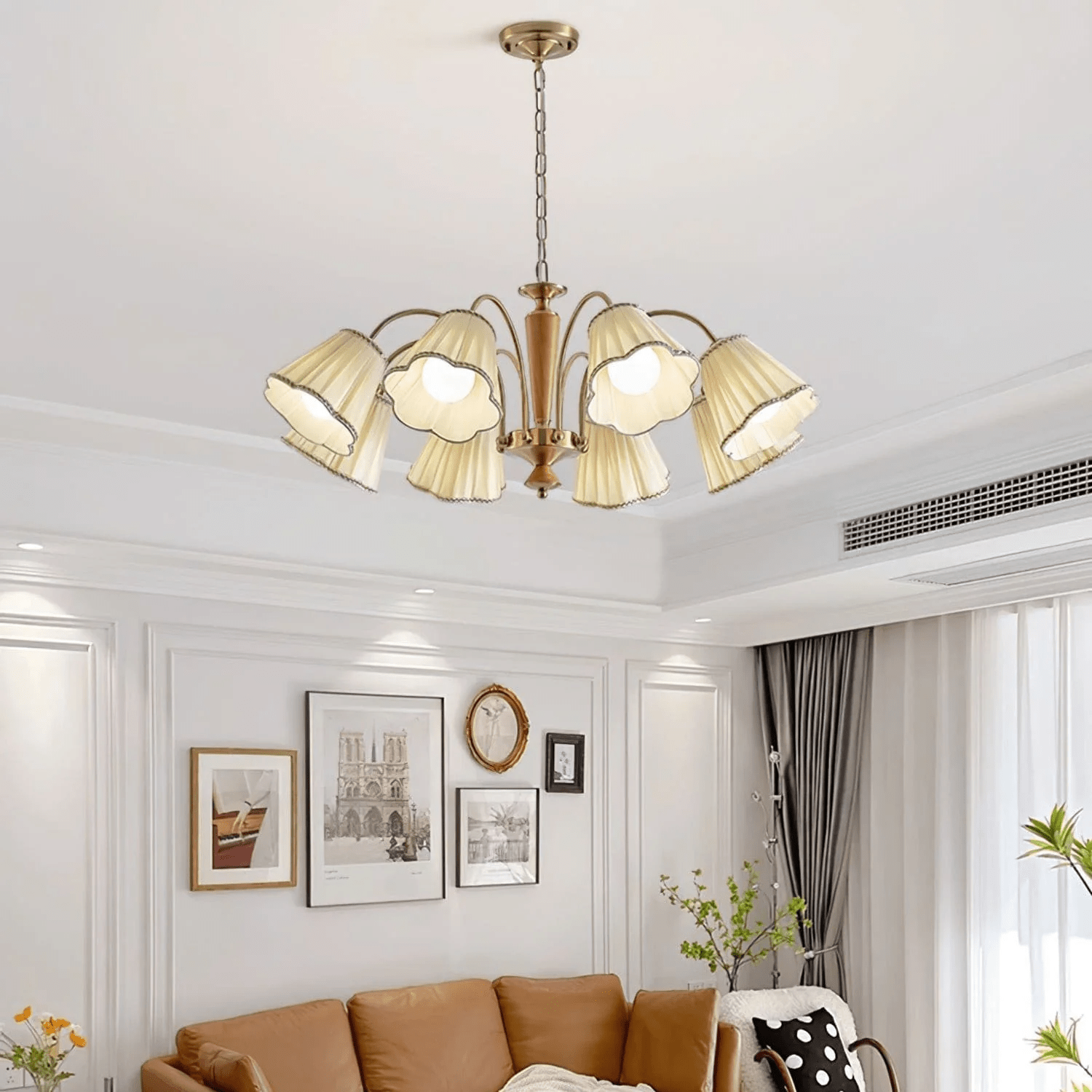 Elijh Vintage Chandelier-Neutral Decor