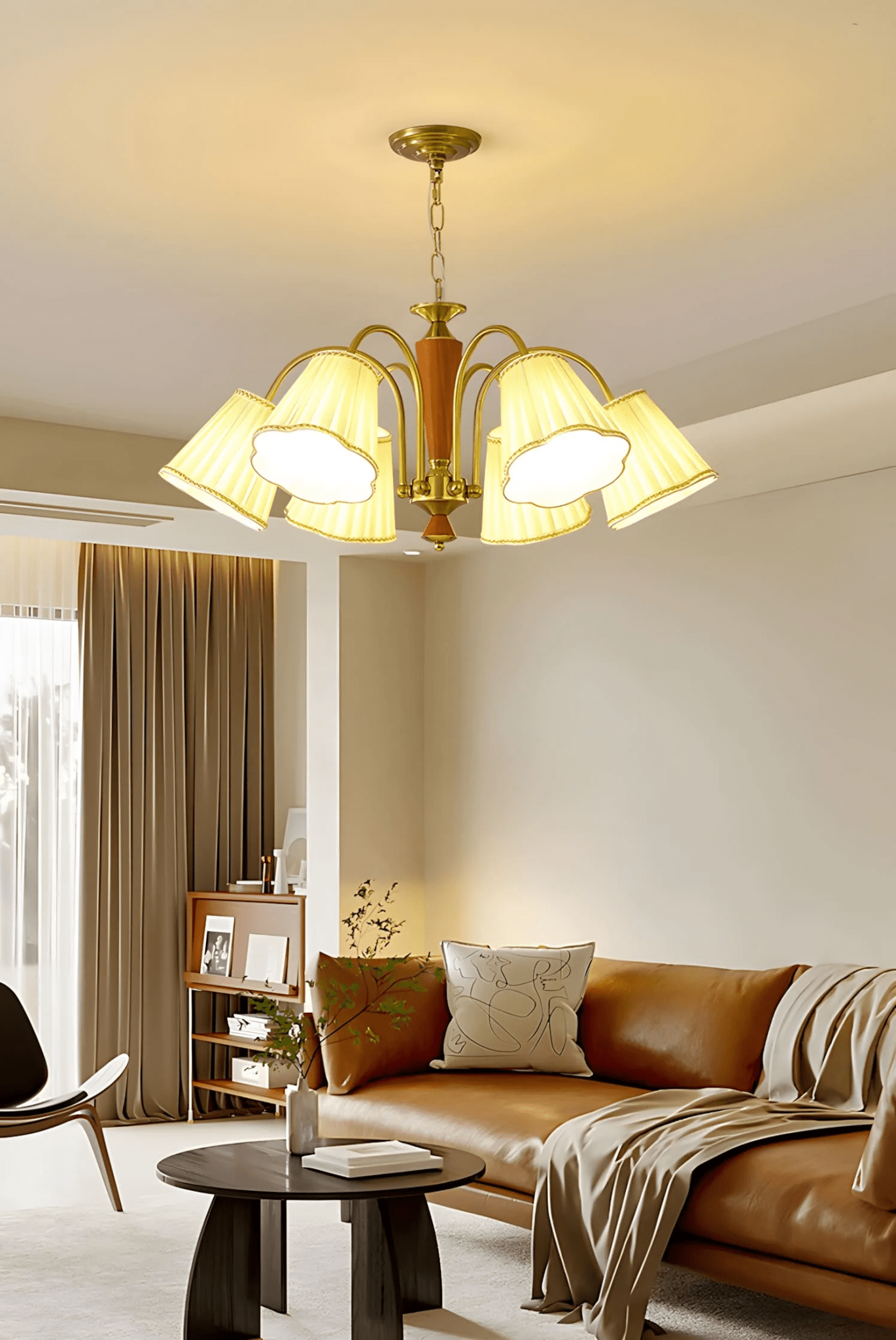 Elijh Vintage Chandelier-Neutral Decor