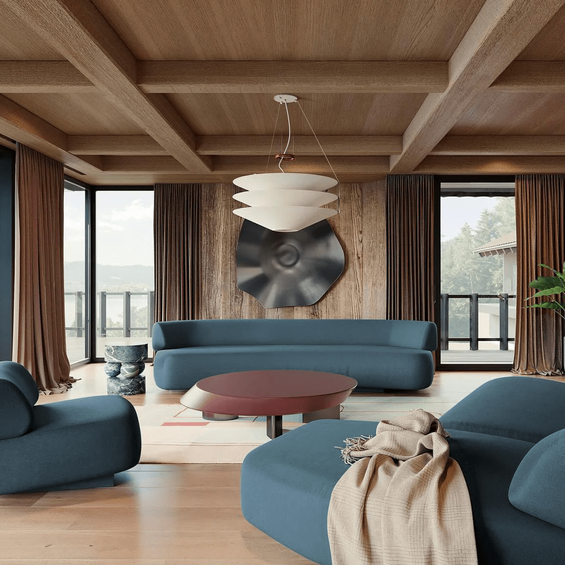 Liam Modern Pendant Lamp-Neutral Decor