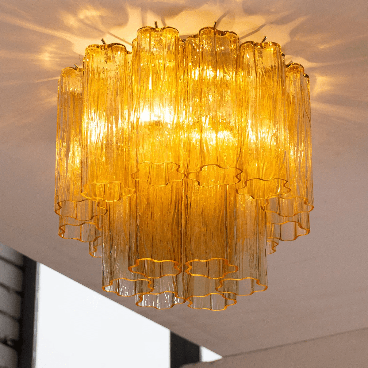Serin Ceiling Lamp Pink Waterfall Style-Neutral Decor