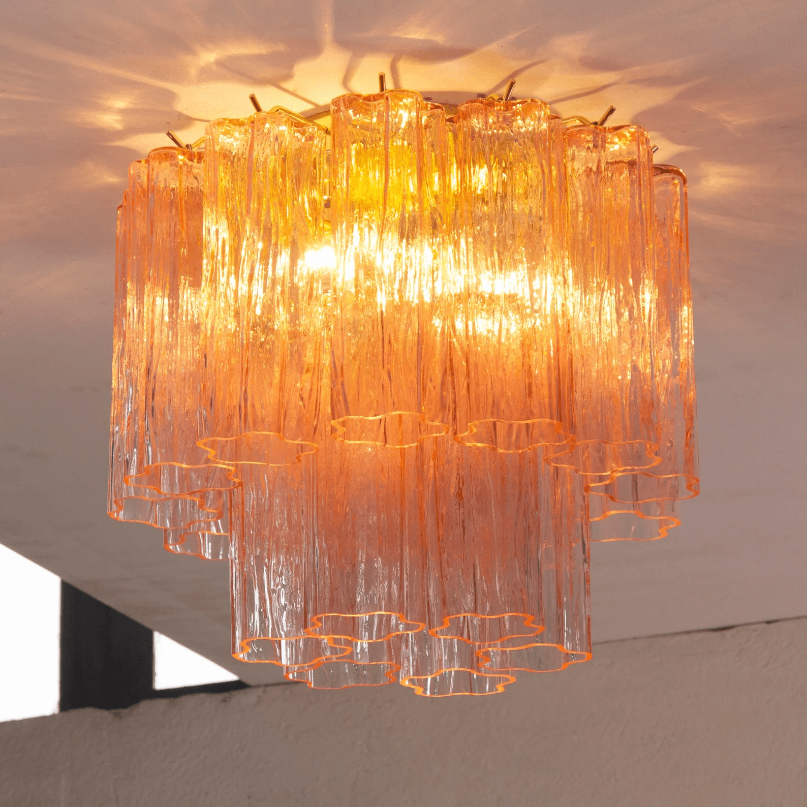 Serin Ceiling Lamp Pink Waterfall Style-Neutral Decor