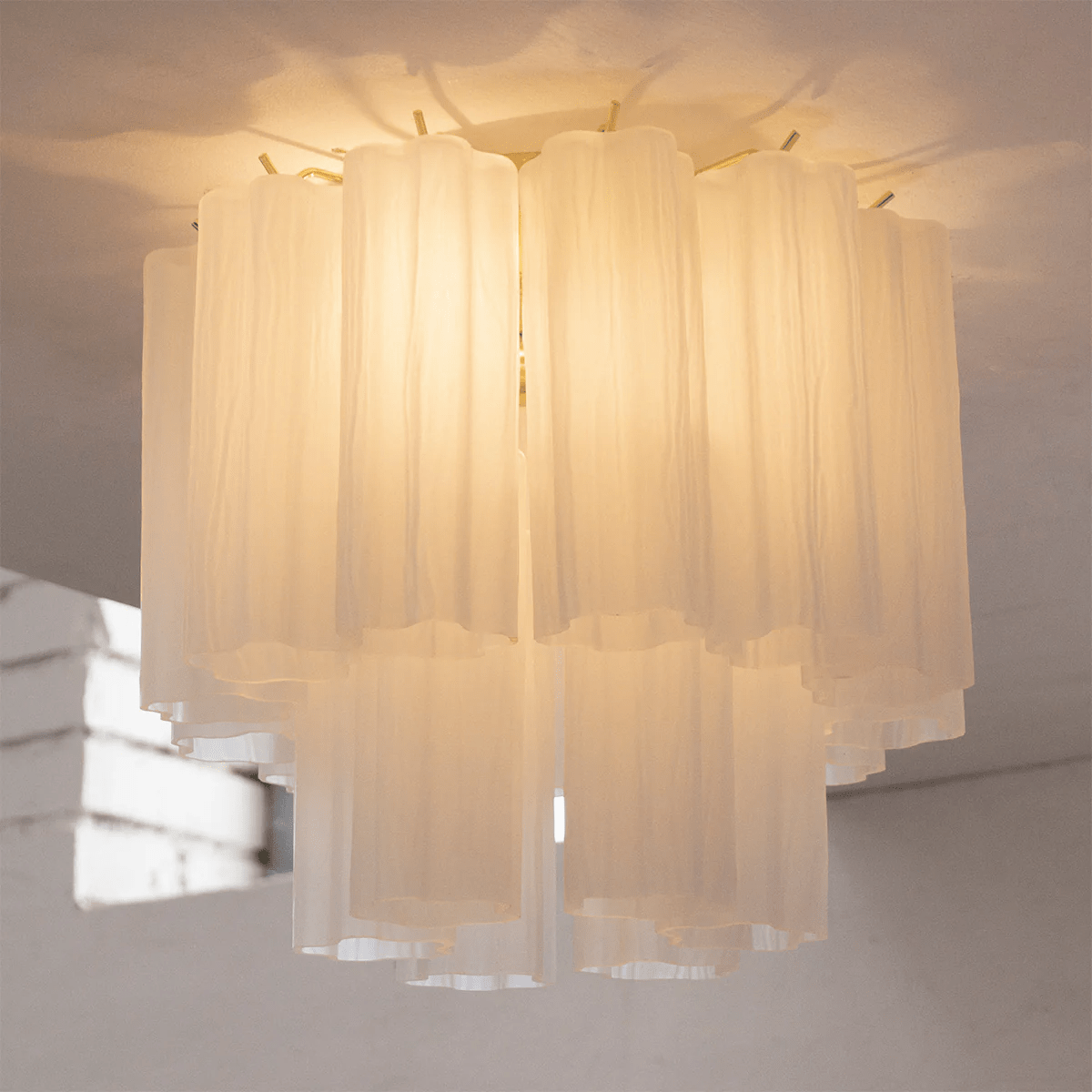 Seraphina Tubes Ceiling Lamp Pink Waterfall Style-Neutral Decor