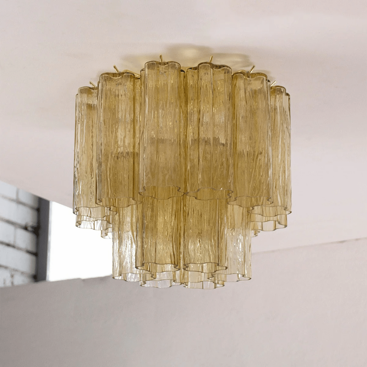 Seraphina Tubes Ceiling Lamp Pink Waterfall Style-Neutral Decor