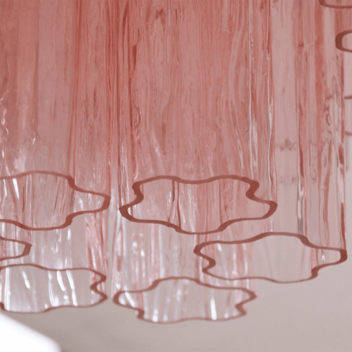 Seraphina Tubes Ceiling Lamp Pink Waterfall Style-Neutral Decor