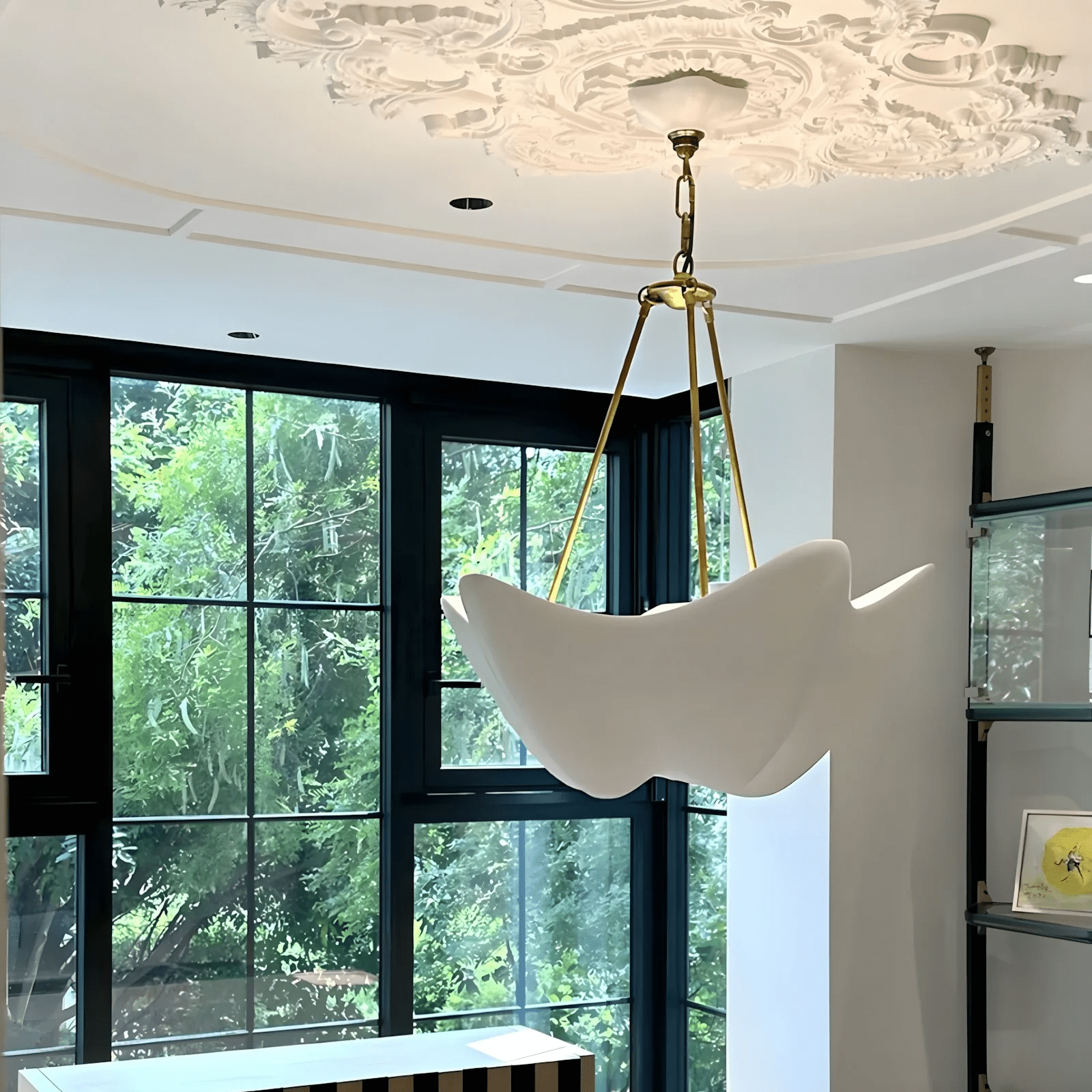 Emerson Modern Plaster Chandelier-Neutral Decor