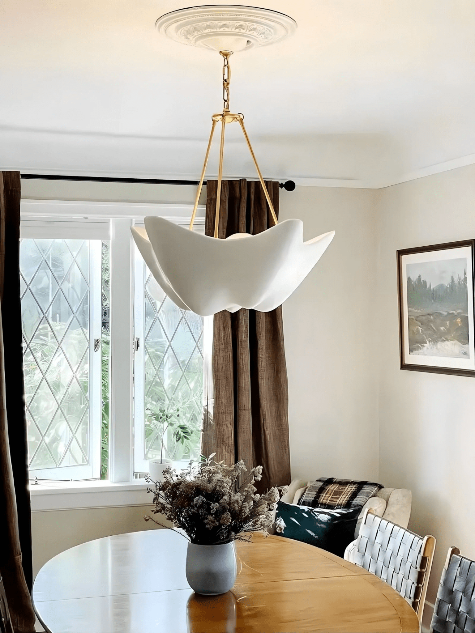 Emerson Modern Plaster Chandelier-Neutral Decor