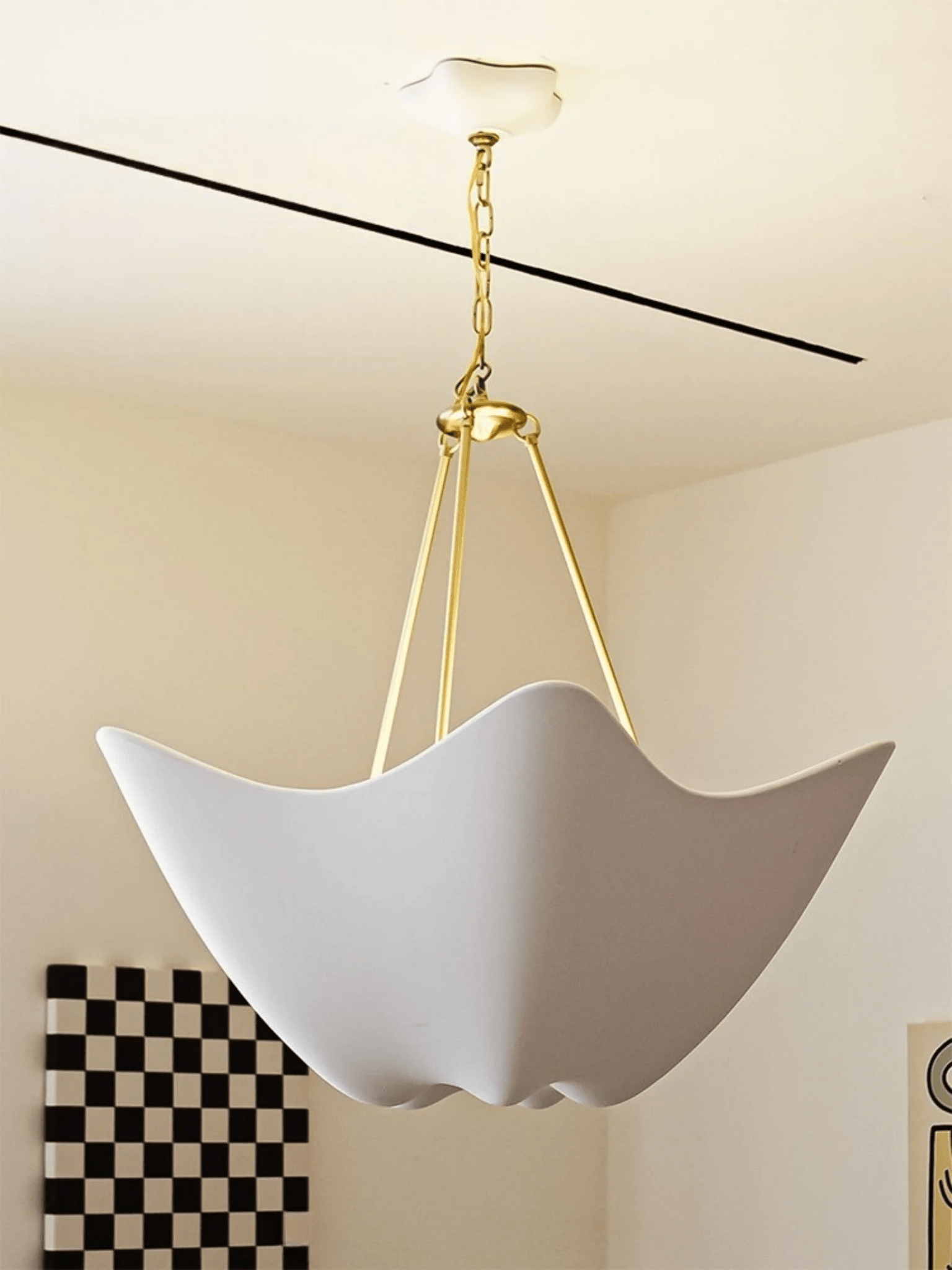 Emerson Modern Plaster Chandelier-Neutral Decor