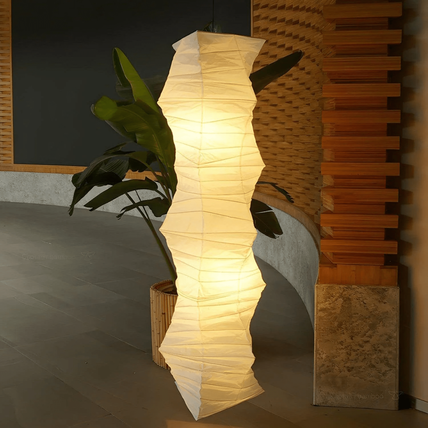 Lydia Modern Paper Pendant Light-Neutral Decor