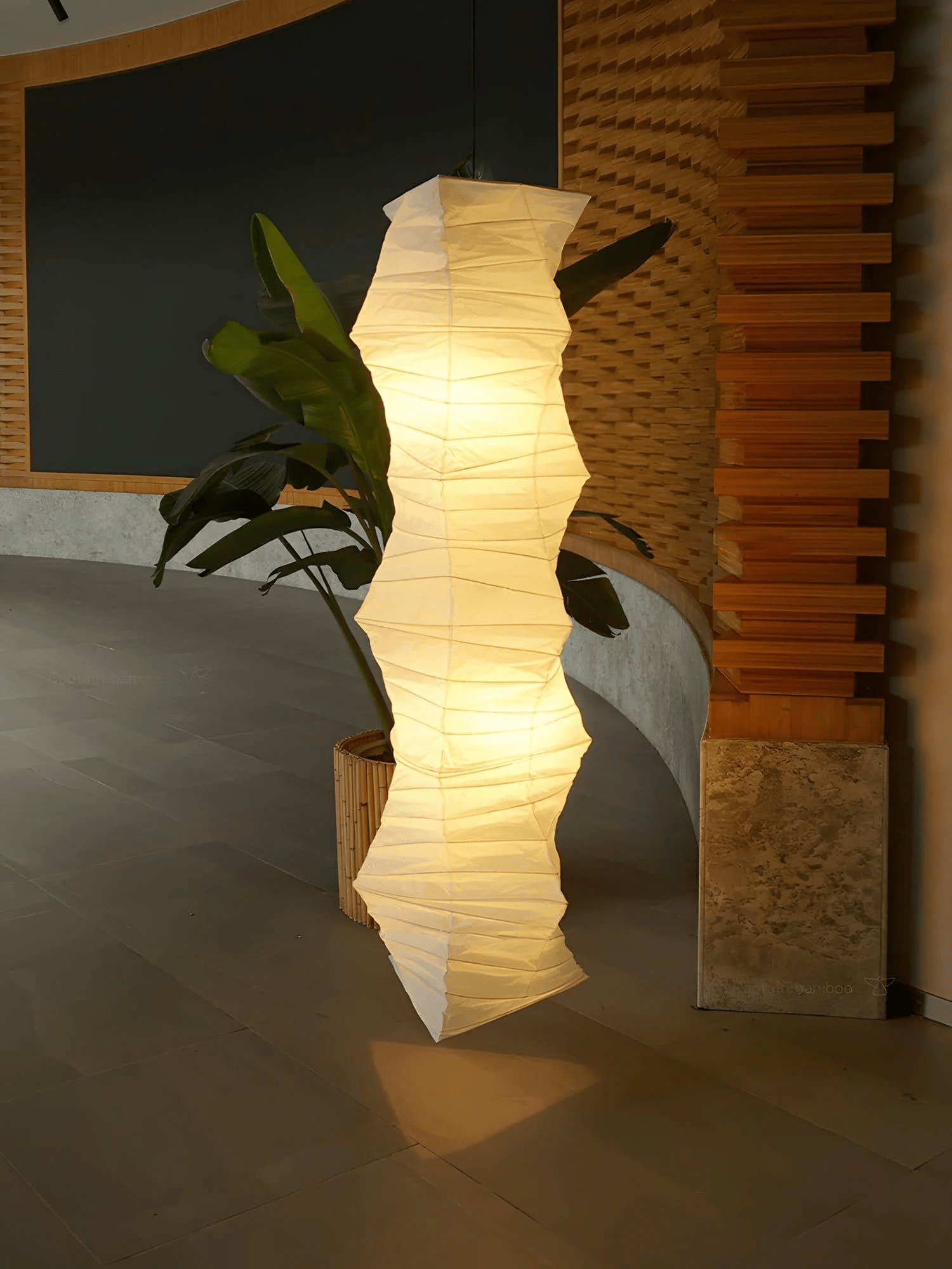 Lydia Modern Paper Pendant Light-Neutral Decor