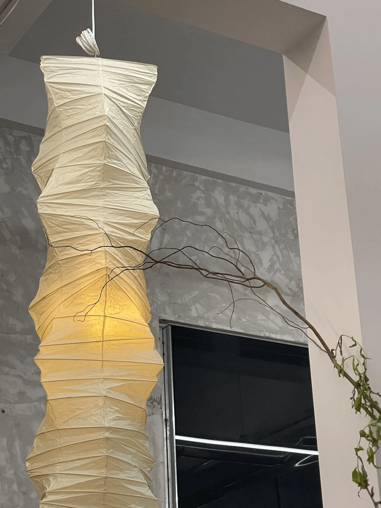 Lydia Modern Paper Pendant Light-Neutral Decor
