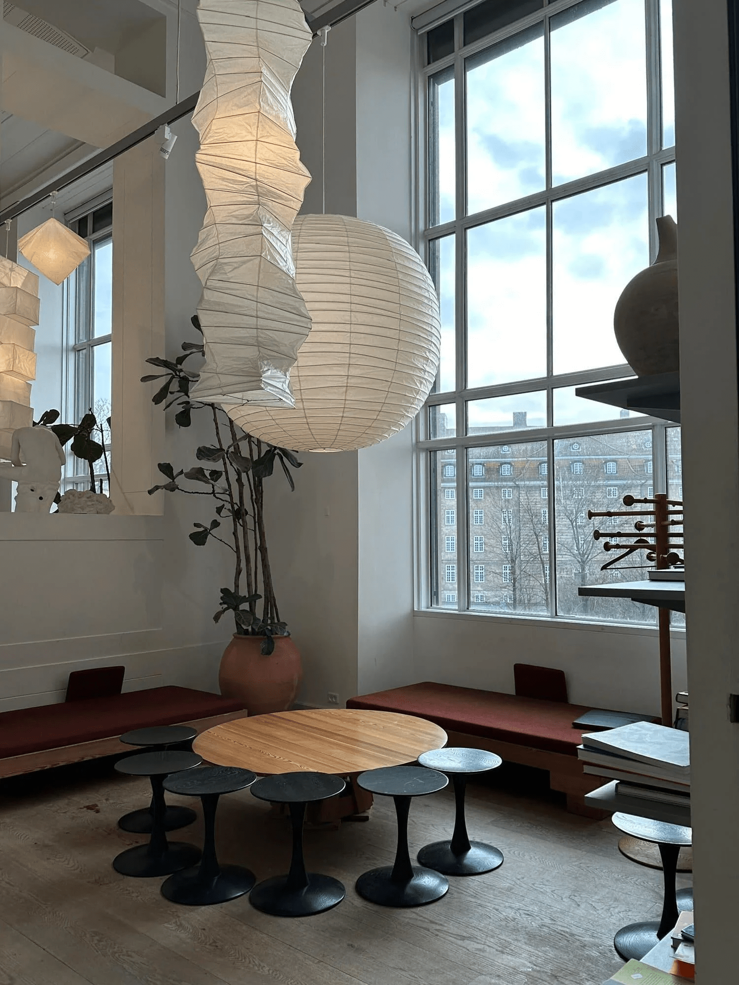 Lydia Modern Paper Pendant Light-Neutral Decor