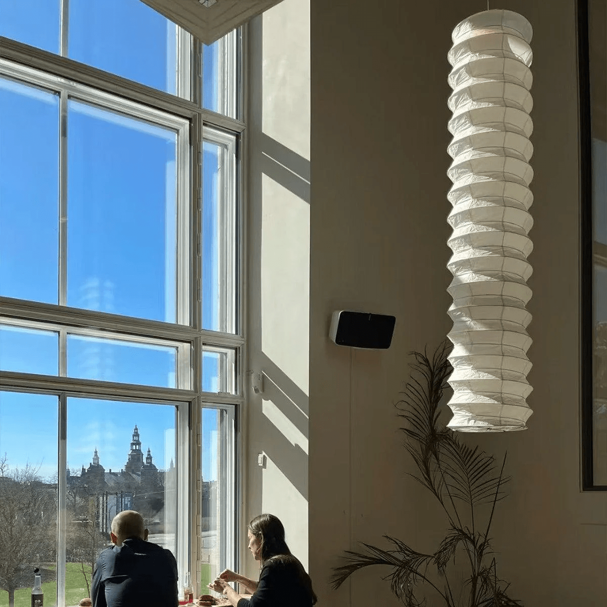 Alice Minimalist Paper Pendant Light-Neutral Decor