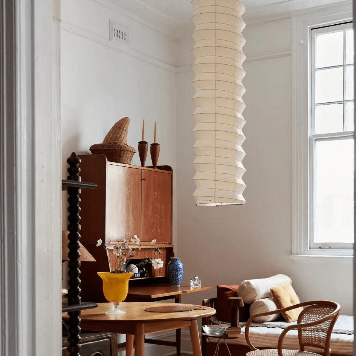 Alice Minimalist Paper Pendant Light-Neutral Decor