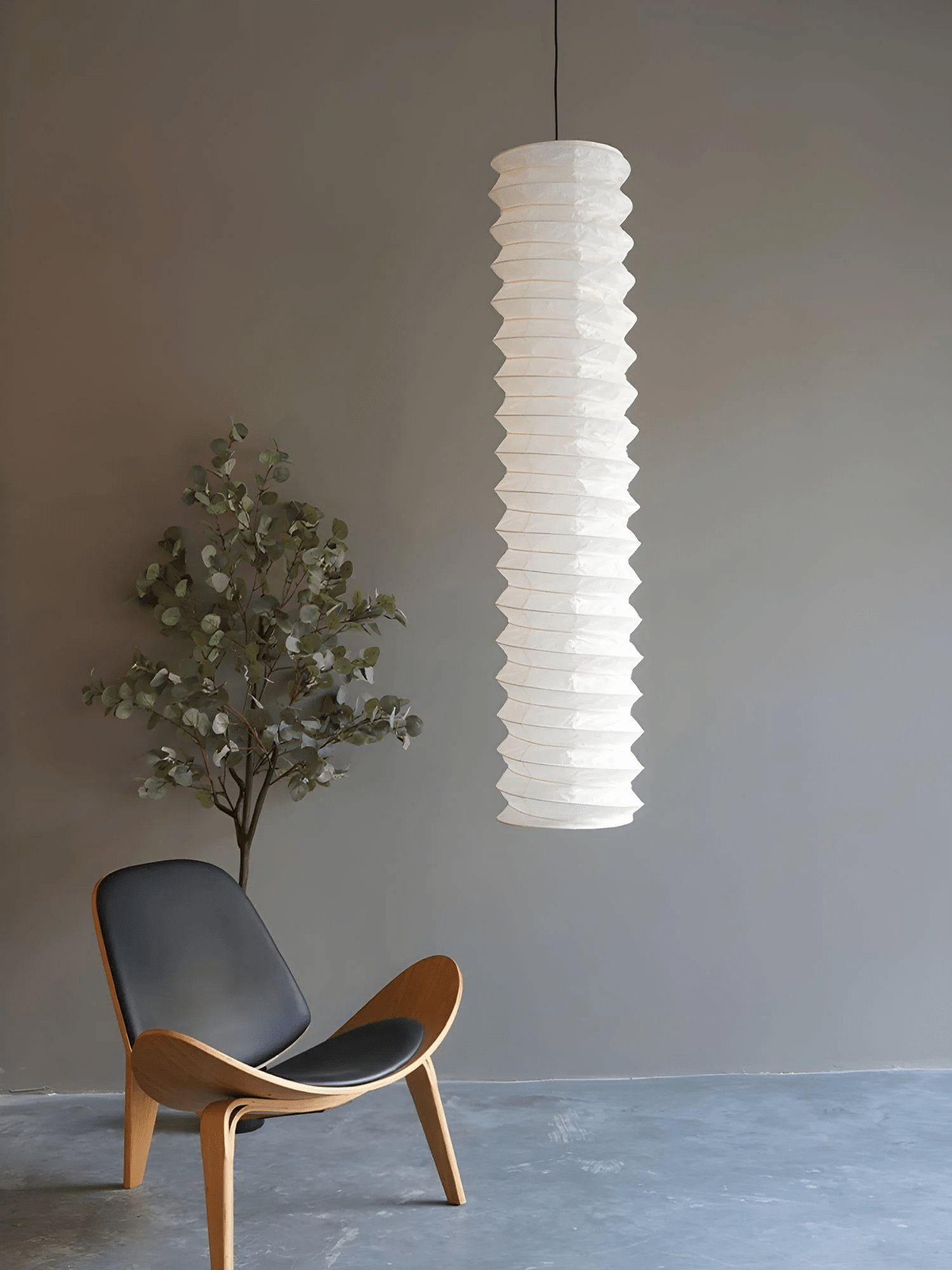 Alice Minimalist Paper Pendant Light-Neutral Decor