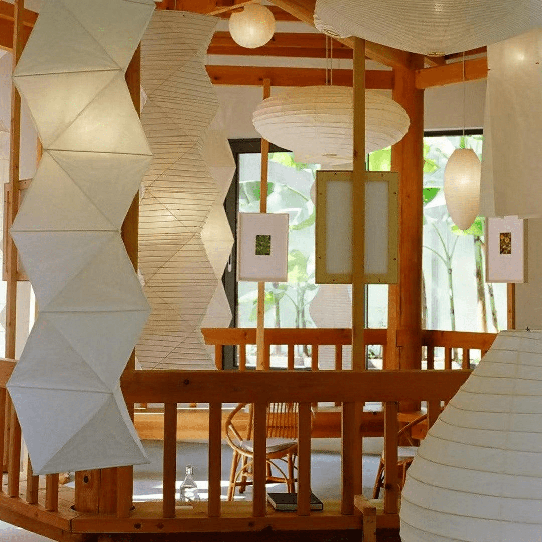 Jirso Minimalist Paper Pendant Light-Neutral Decor