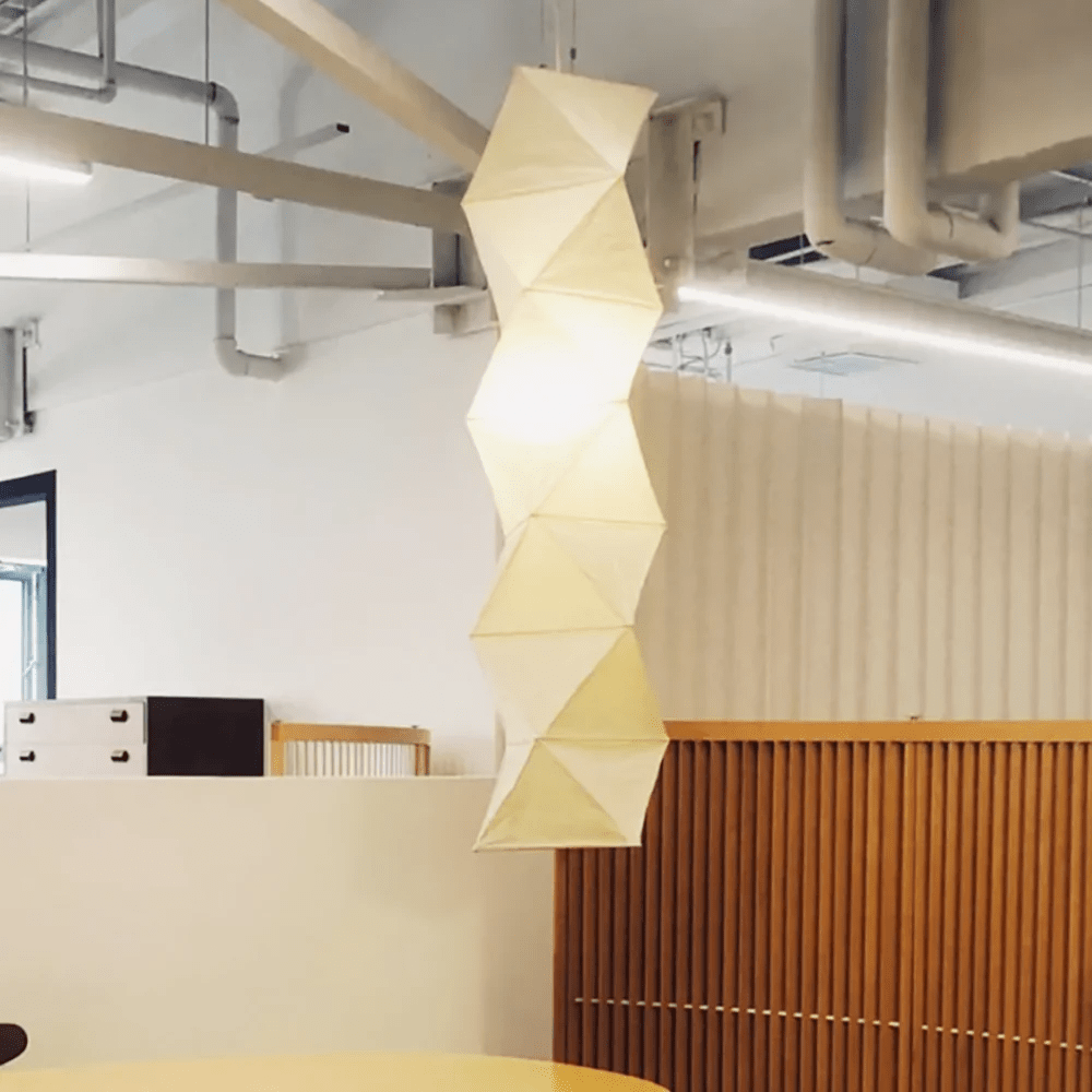 Jirso Minimalist Paper Pendant Light-Neutral Decor