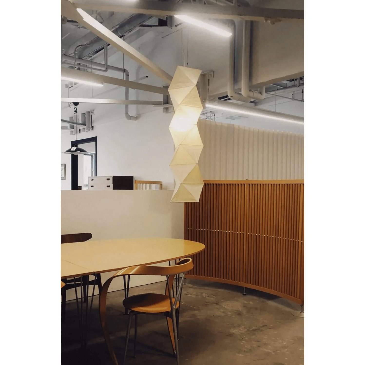 Jirso Minimalist Paper Pendant Light-Neutral Decor