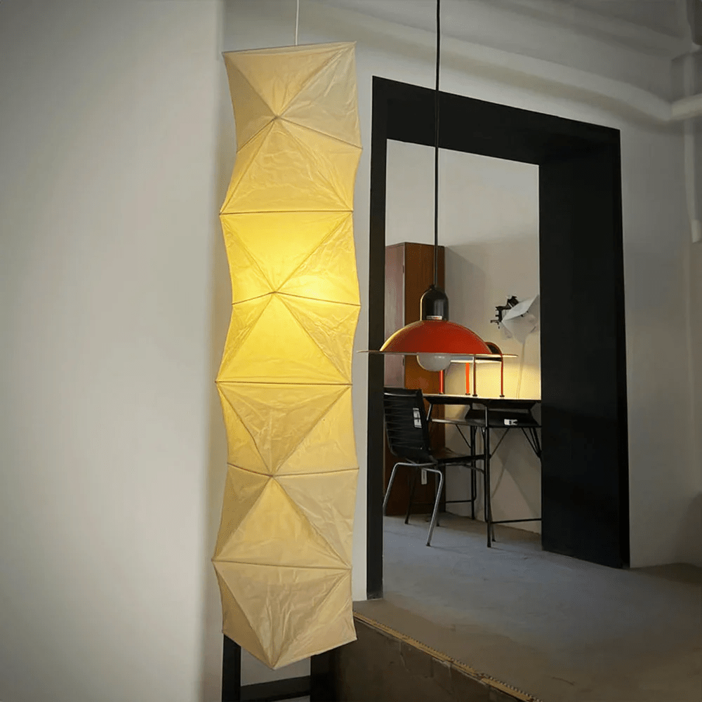 Jirso Minimalist Paper Pendant Light-Neutral Decor