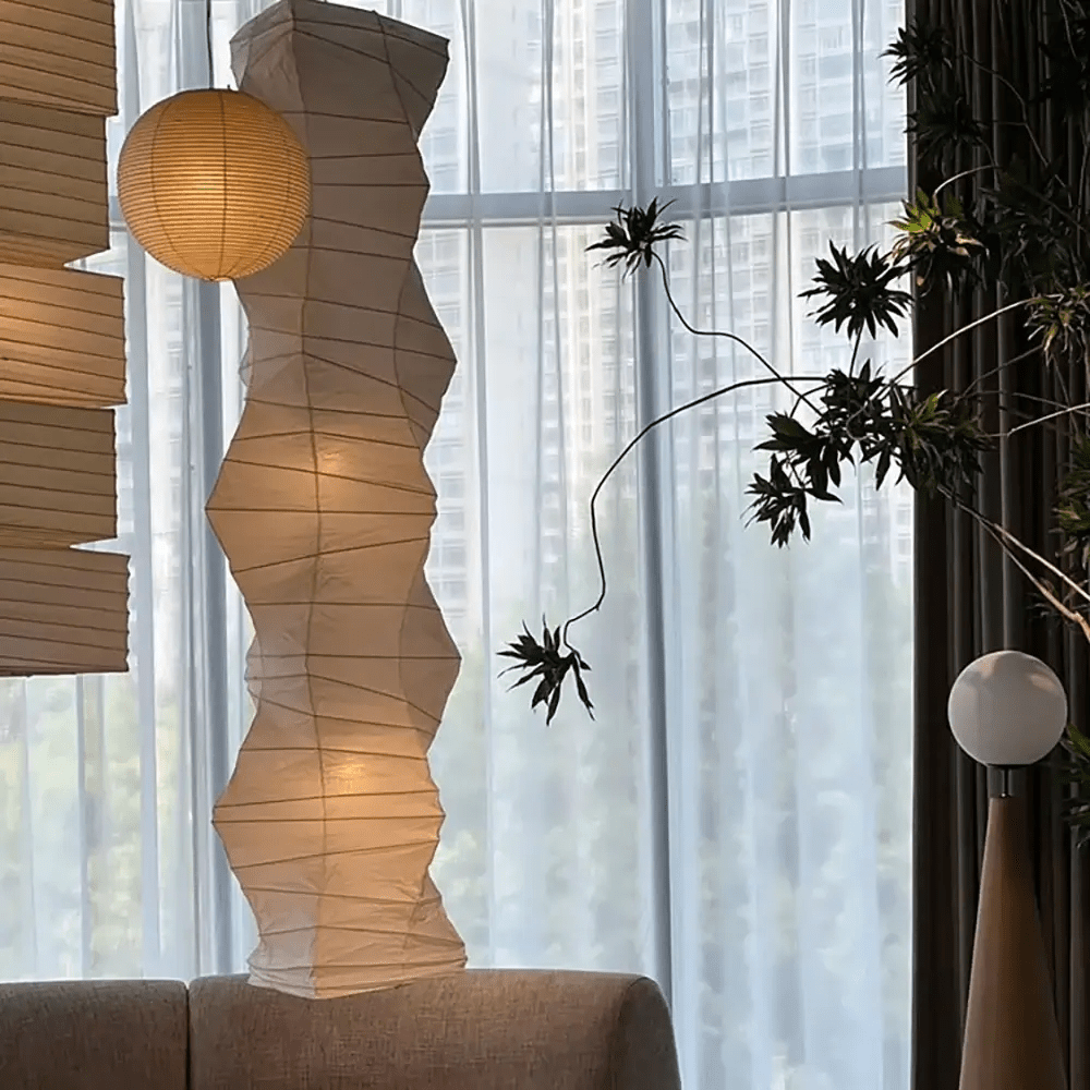 Lydia Modern Paper Pendant Light-Neutral Decor