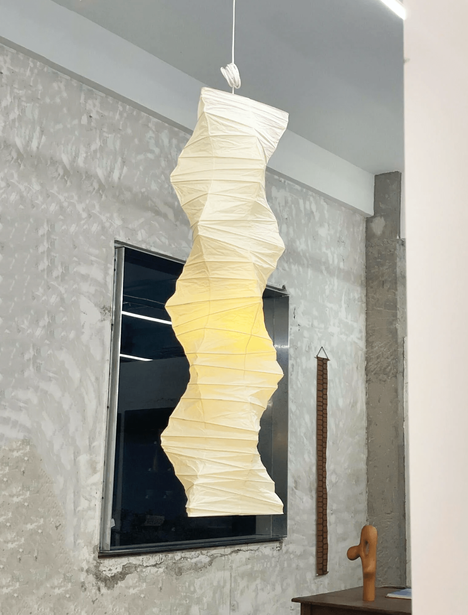 Lydia Modern Paper Pendant Light-Neutral Decor