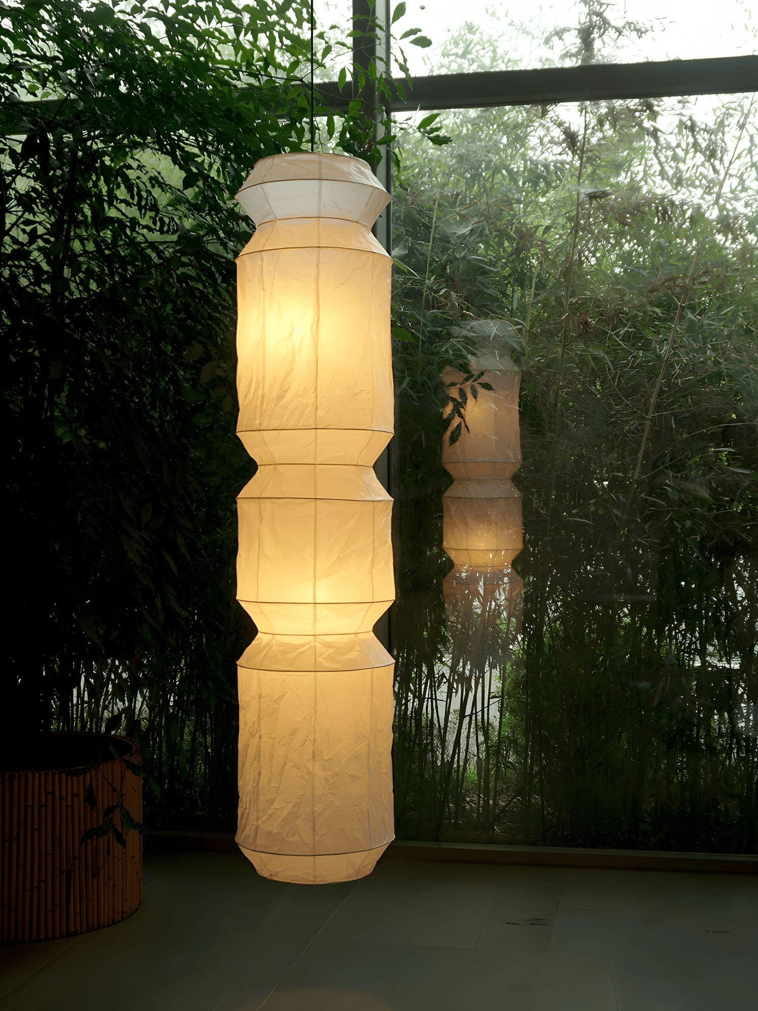 Elsie Vinyage Paper Pendant Light-Neutral Decor