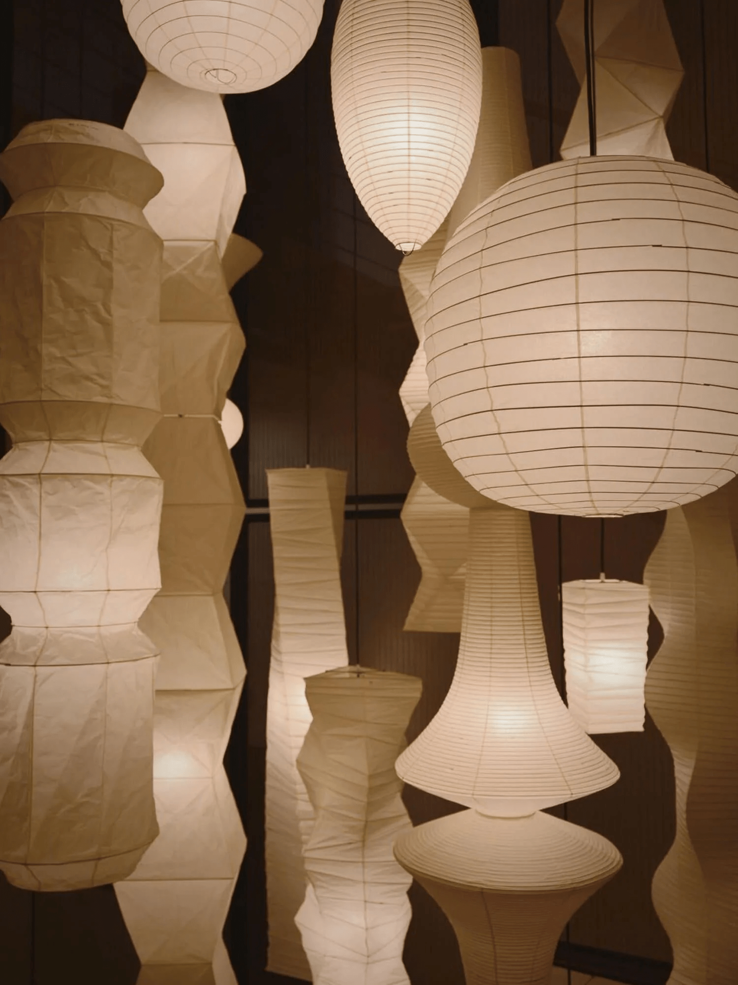 Elsie Vinyage Paper Pendant Light-Neutral Decor