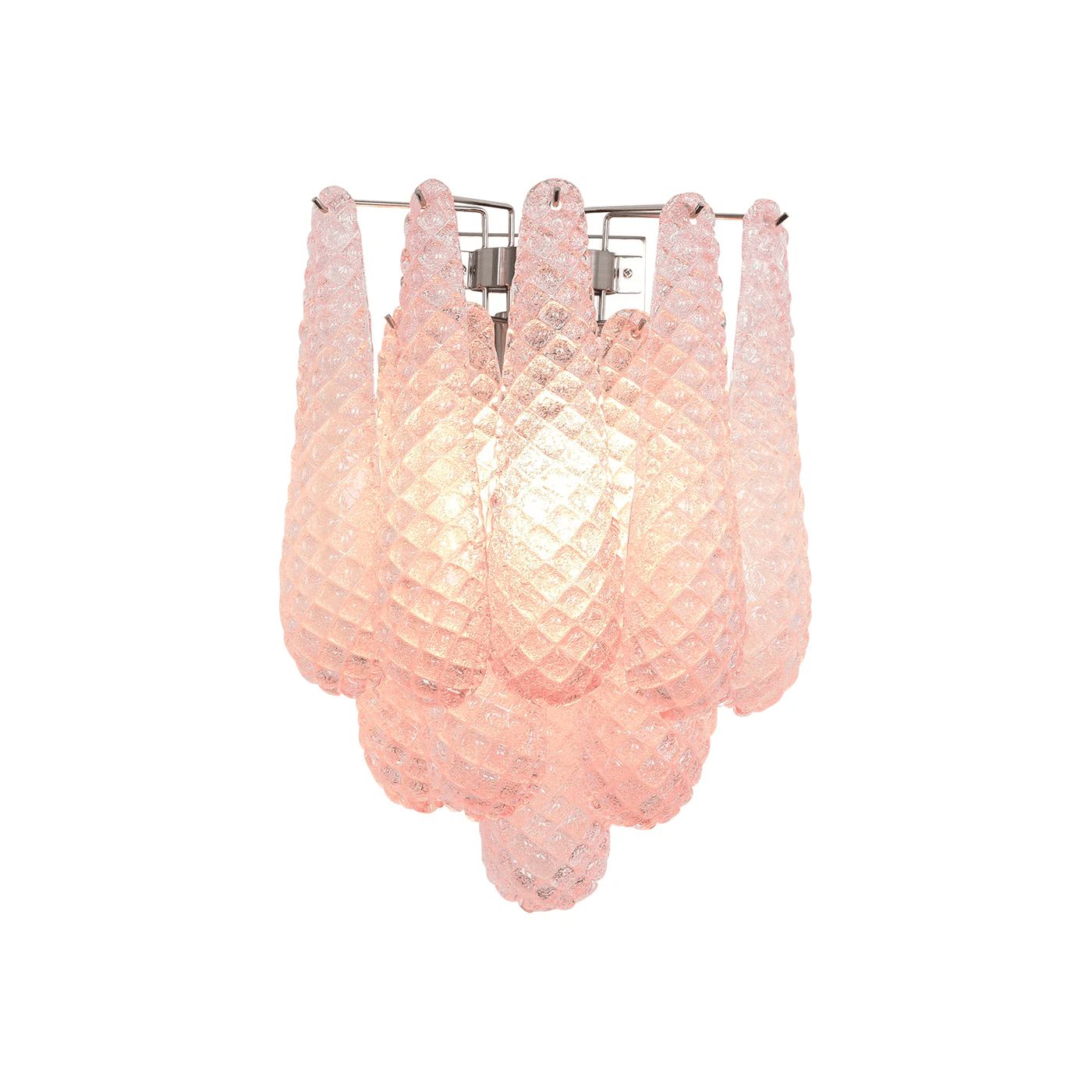 Aurora Wall Lamp Pink Teardrop Glass Floral Artistic-Neutral Decor