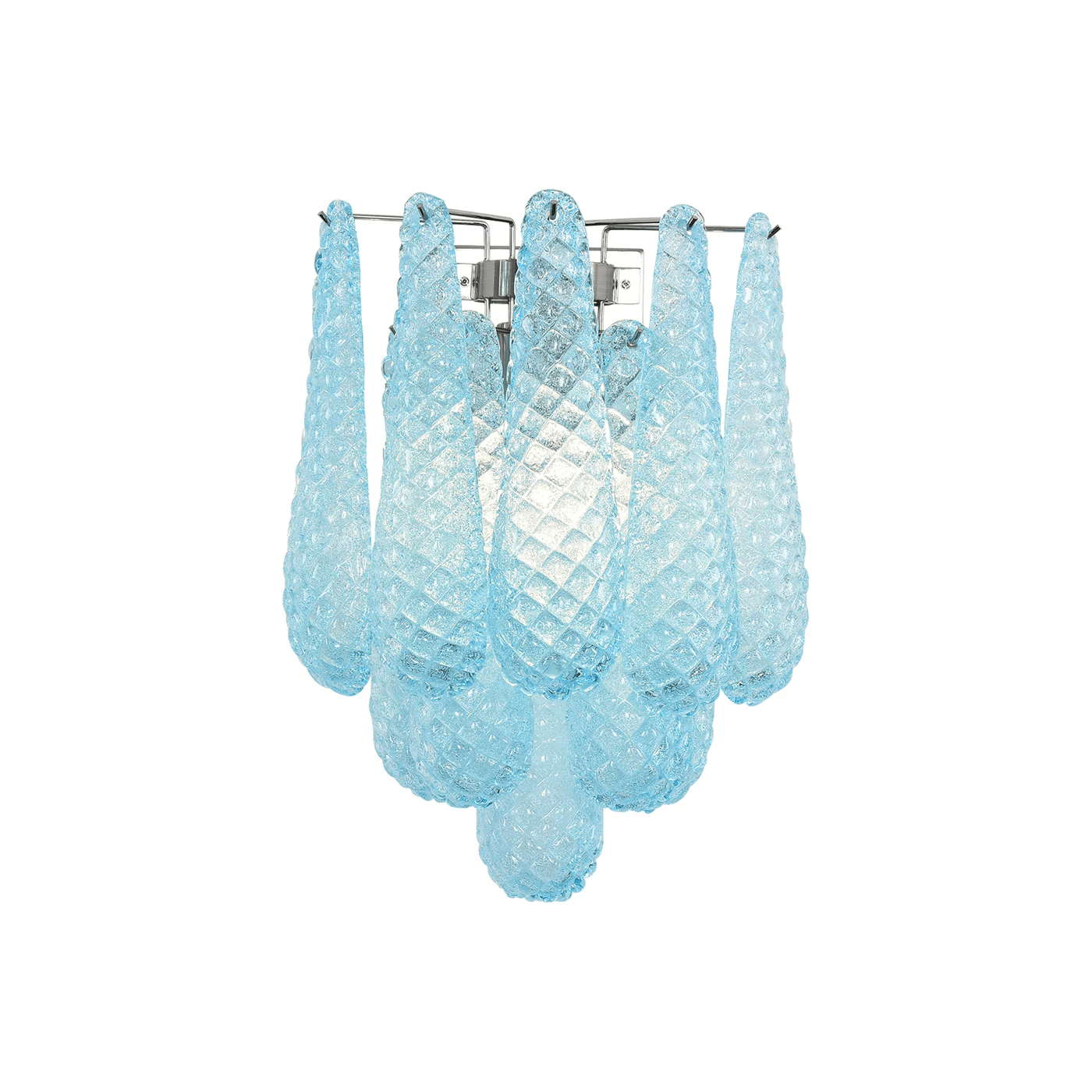 Aurora Wall Lamp Pink Teardrop Glass Floral Artistic-Neutral Decor