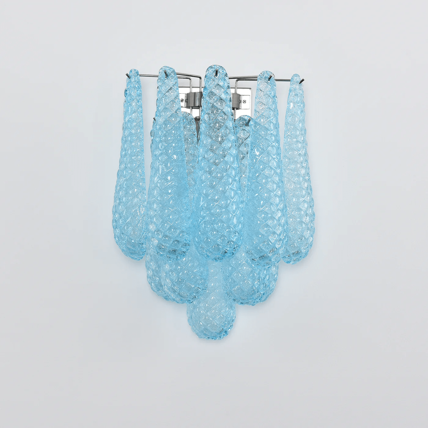 Aurora Wall Lamp Pink Teardrop Glass Floral Artistic-Neutral Decor