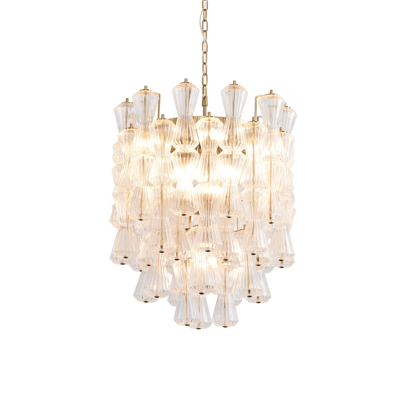 Aurora Chandelier Murano Glass Floral Cascade-Neutral Decor