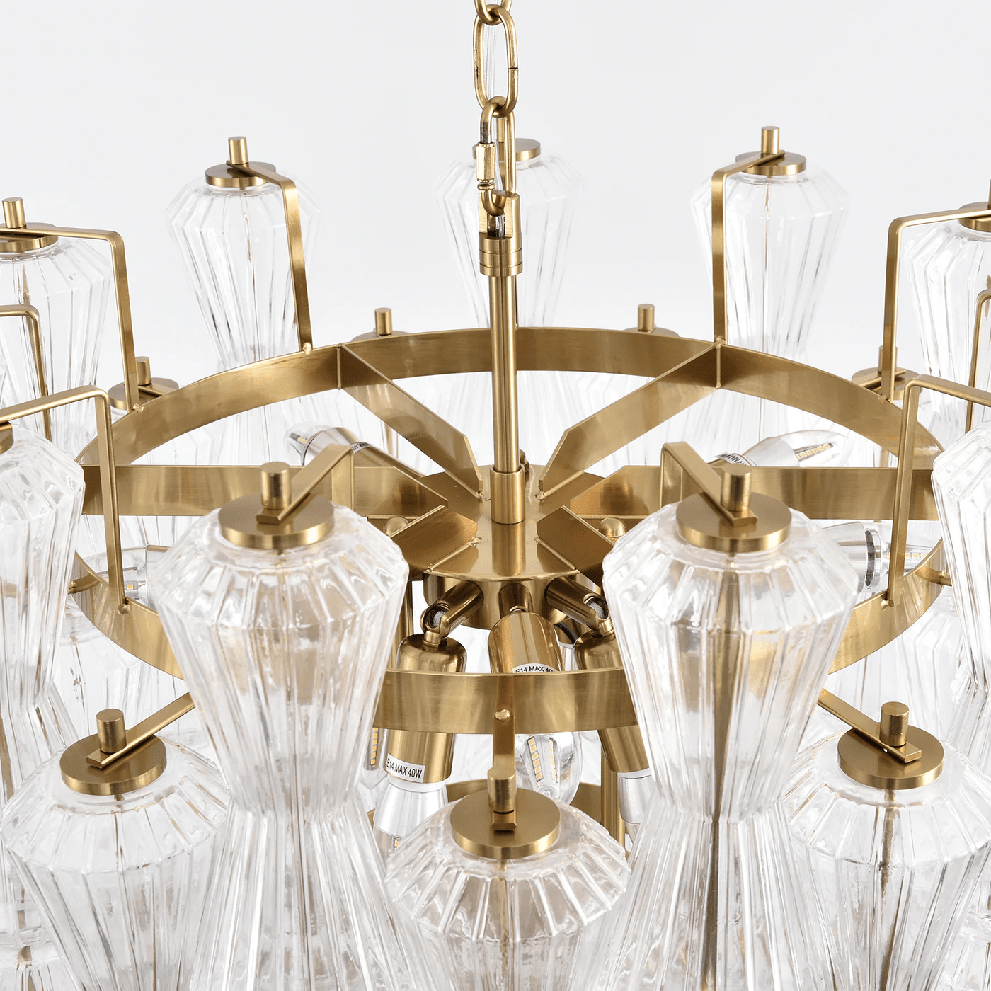 Aurora Chandelier Murano Glass Floral Cascade-Neutral Decor