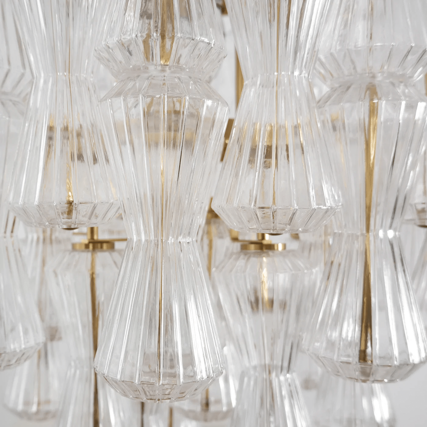 Aurora Chandelier Murano Glass Floral Cascade-Neutral Decor