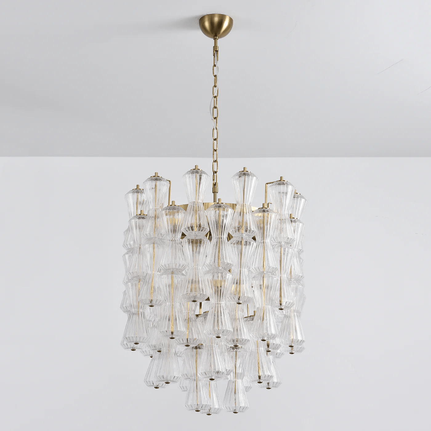 Aurora Chandelier Murano Glass Floral Cascade-Neutral Decor