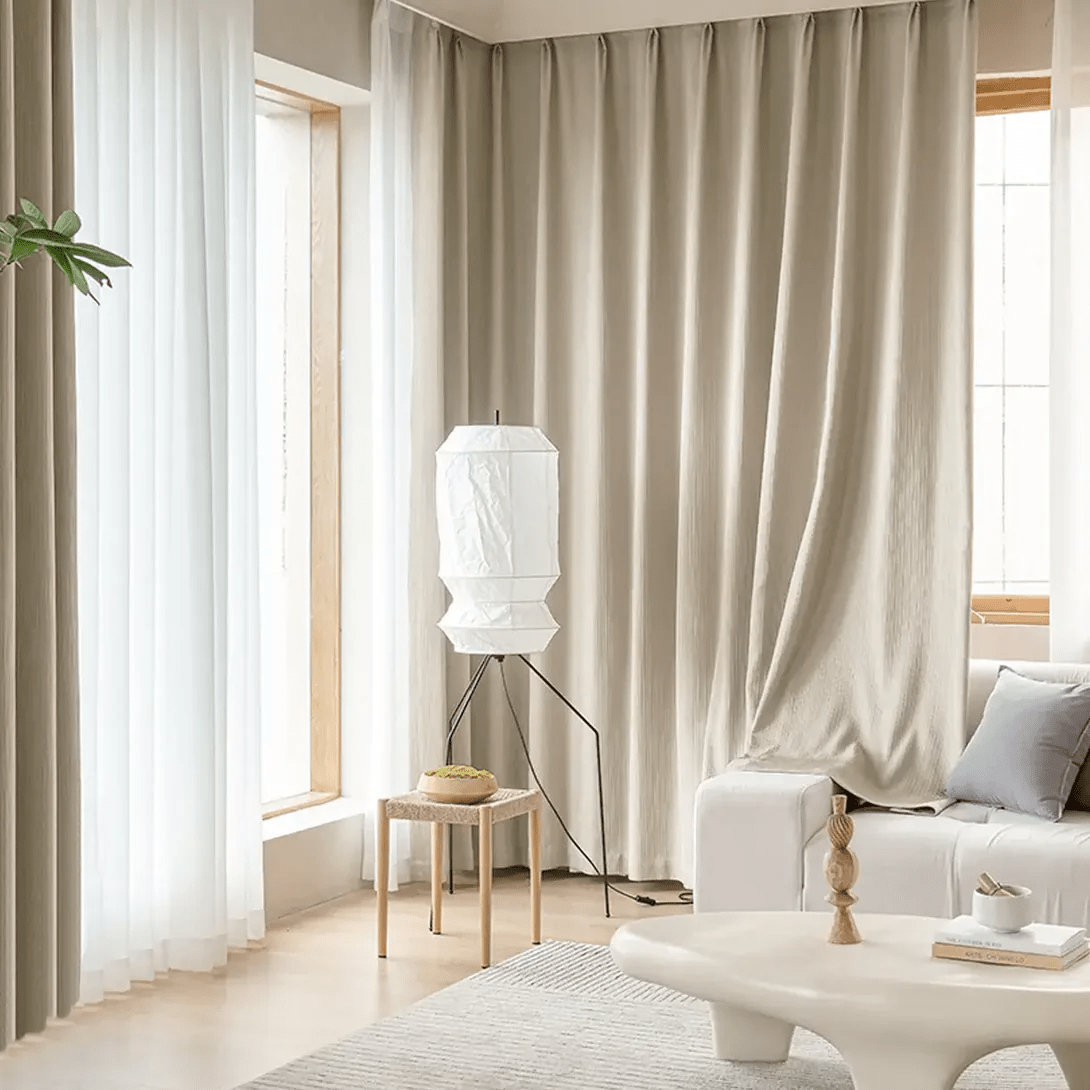Hazel Modern Rice Paper Floor Lamp-Neutral Decor